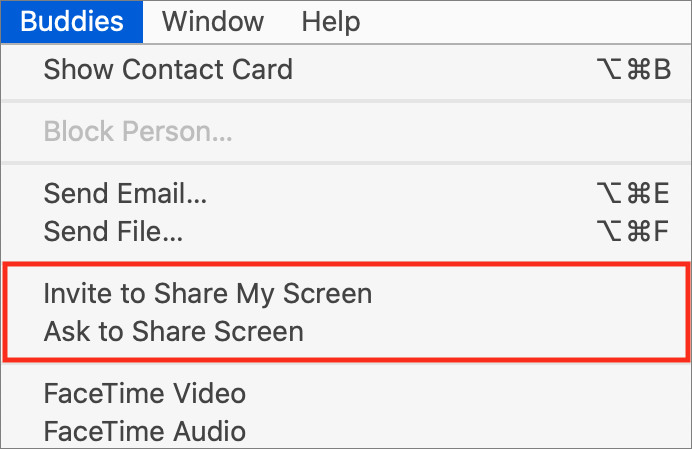 best screen sharing for mac control each others screen